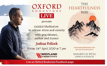 Oxford Bookstore organised a guidedmeditation session with author, practitioner, trainer Joshua Pollock on its Facebook Live