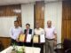 From left - Mr. P C Jha, and Mr. Jai Prakash Srivastava from BHEL with Prof. AR Harish and Prof. Manindra Agrawal from IIT Kanpur during the MoU signing