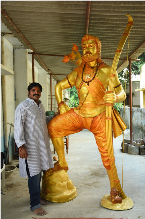 Sridhar Patnala-alluri-sculptor famous sculpure artist