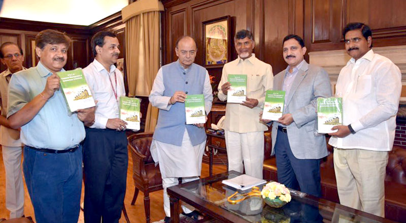 union finance minister and andhra pradesh cm release book on financial management