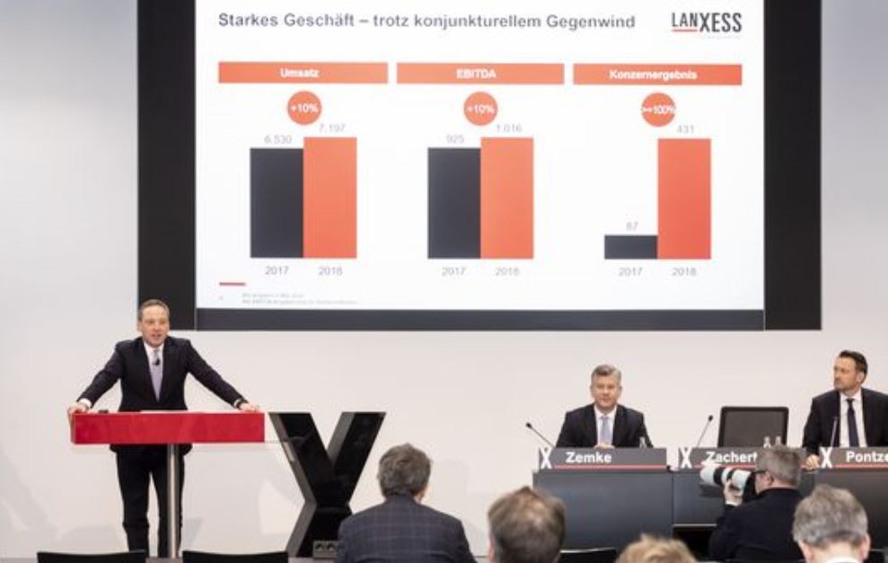 LANXESS achieves strong result in 2018