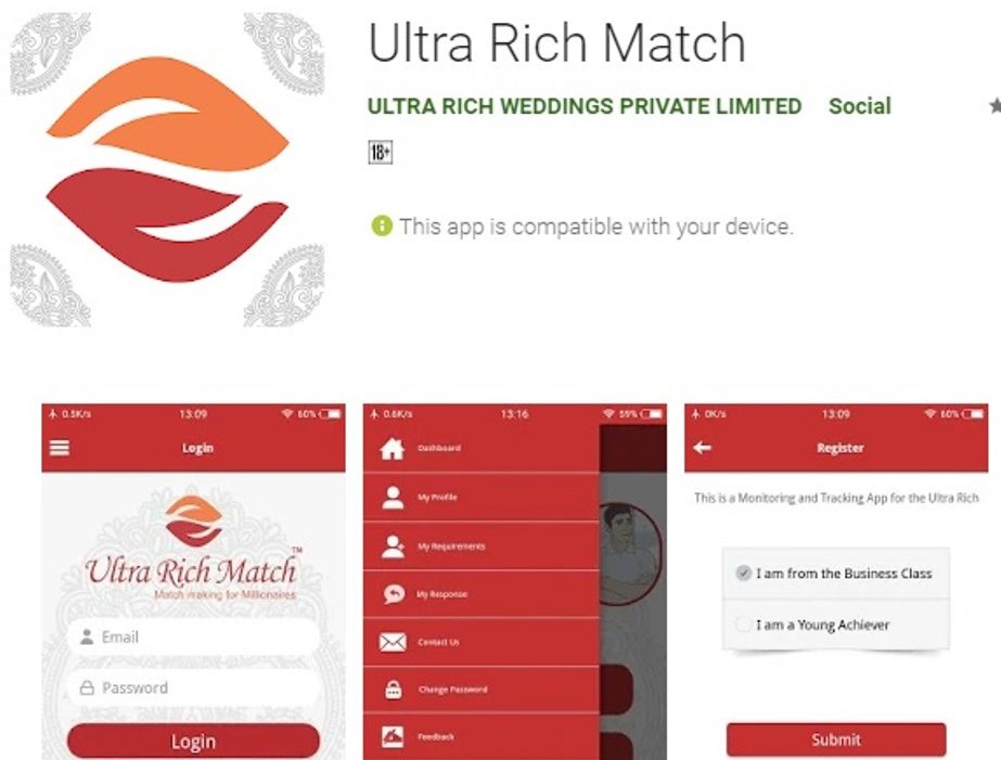 Ultra Rich Match launches Mobile App for couples