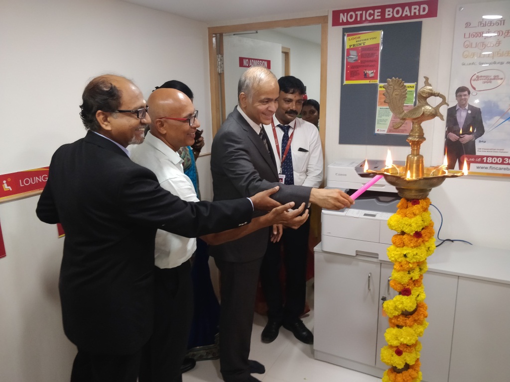 Fincare Small Finance Bank launches its third banking outlet in Chennai at Anna Nagar