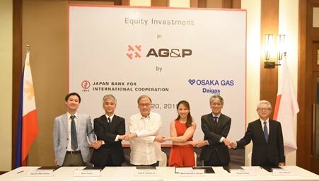 AG&P Receives Landmark Equity Investment from a Consortium of Preeminent Japanese Investors – Osaka Gas and JBIC