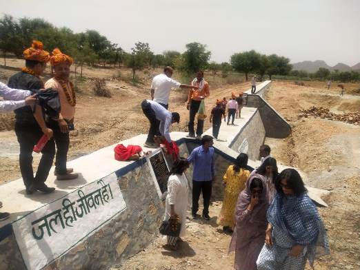 LIBERTY SHOES Inaugurates CHECK DAM as a part of their CSR Activity