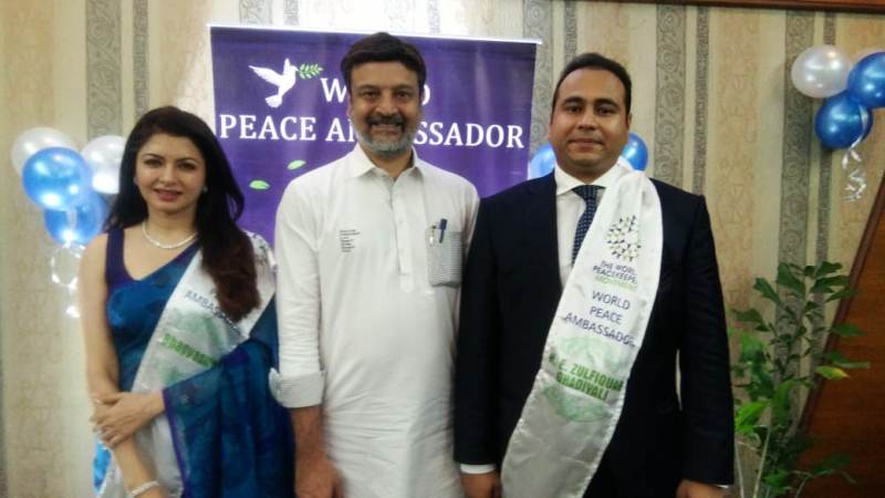 Film actor Bhagyashree becomes world peace ambassador