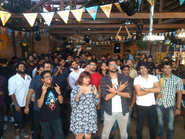 Sana Khan and Akshay Churi with Audience at Cosplay 101 Workshop Bangalore