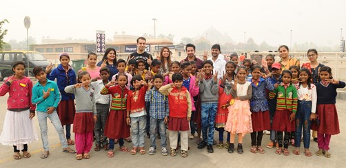 Barco celebrates Children’s Day with children from Sakshi NGO at Swaminarayan Akshardham Delhi