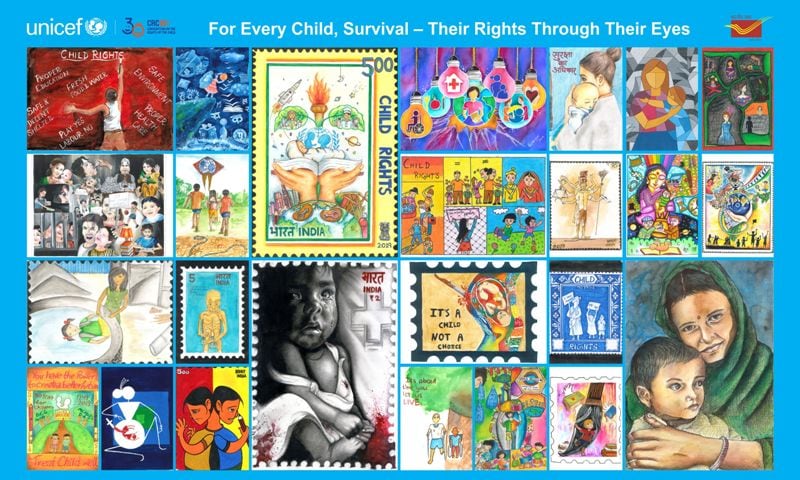 Children Design National Stamps on Child Rights