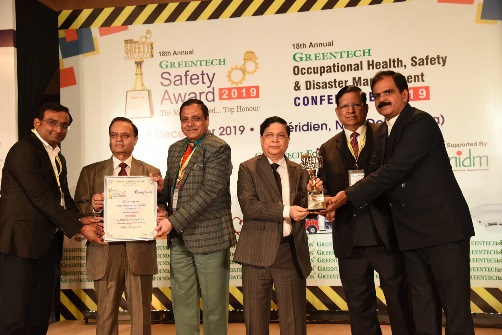 Adani Enterprises Limited-Mining bags top honour at the 18th Annual Greentech Safety Award 2019