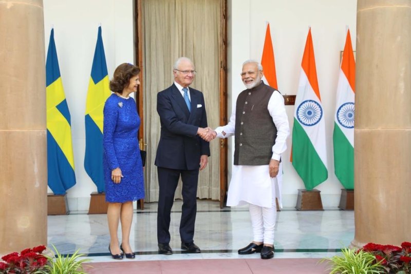 Prime Minister Modi and His Majesty the King of Sweden