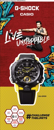 G-Shock India carries its #ChallengeTheLimits messaging forward with the “Live Unstoppable” campaign