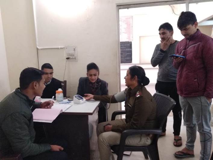 Columbia Asia Hospital organized a free multi-specialty health checkup camp for Haryana police
