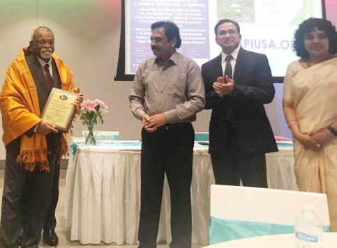 City based renowned ENT specialist, Dr E C Vinaya Kumar, bestowed with the 'GHCEH Award -2019', at AAPI Symposium in USA!