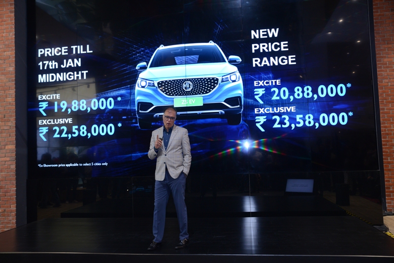 Rajeev Chaba, Managing Director and President, MG Motor India launches ZS EV at 19.88 lakhs