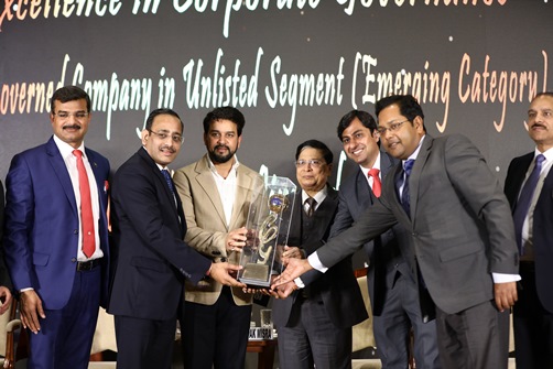 Mobile felicitated with Best Governed Company in the unlisted segment (Emerging Category) award