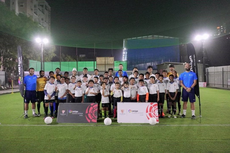 Sevilla FC holds a Masterclass & Football Fiesta for LaLiga Football Schools students in Pune