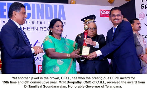 CRI Pumps EEPC Award 2020