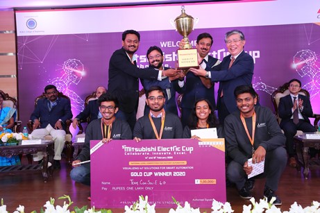 TEAM ‘CON-SOL-E 4.0’ from Institute of Technology, NIRMA University emerges as Winners of 5th Mitsubishi Electric Cup