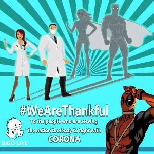 BIGO LIVE Stands in solidarity to support Corona Warriors, through their #WeAreThankful initiative, at Janta Curfew