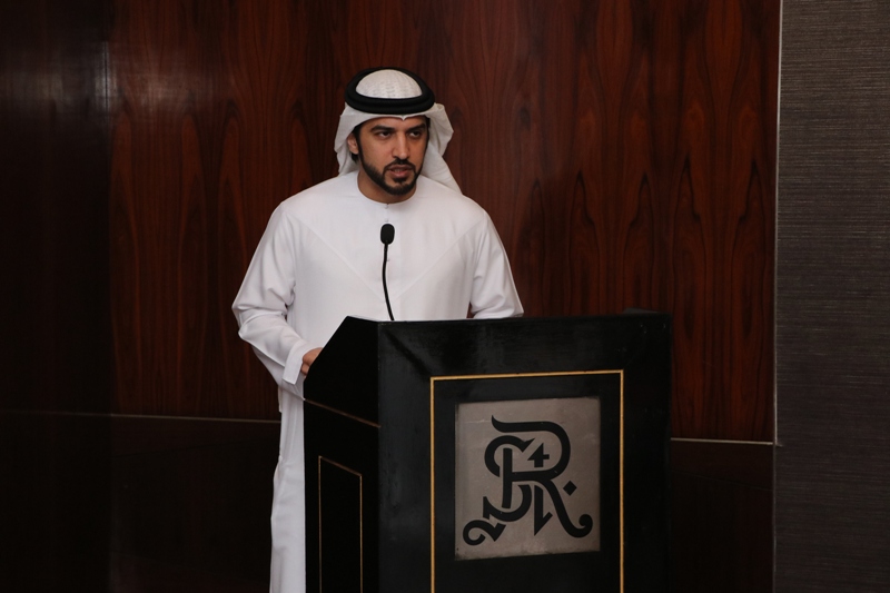 Mr. Ali Hassan Al Shaiba addressing the media at the conference