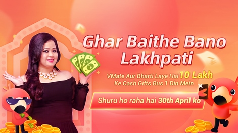 VMate’s new #GharBaitheBanoLakhpati campaign with comedian Bharti Singh