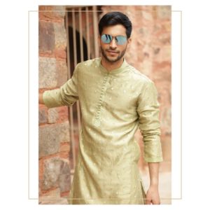 Light green kurta paijama