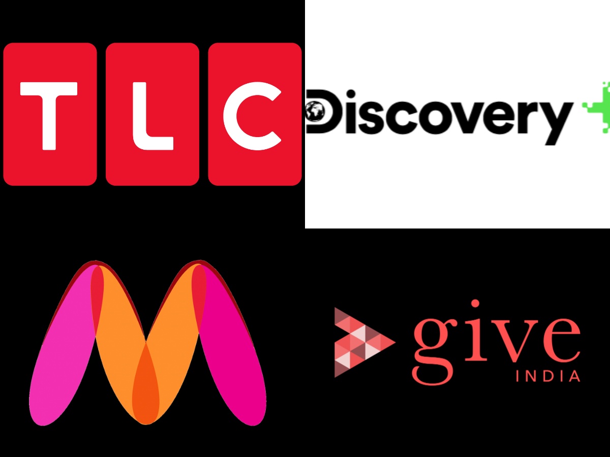 Discovery, Give India, TLC, Myntra