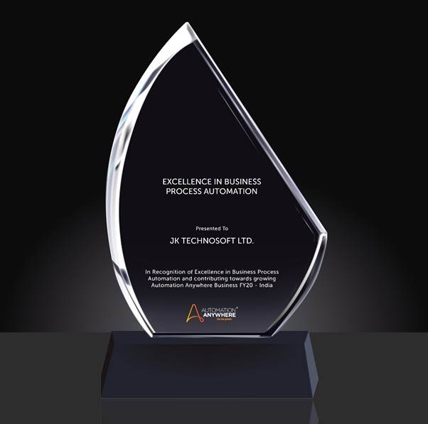 JK Technosoft wins IMEA Award hosted by Automation Anywhere