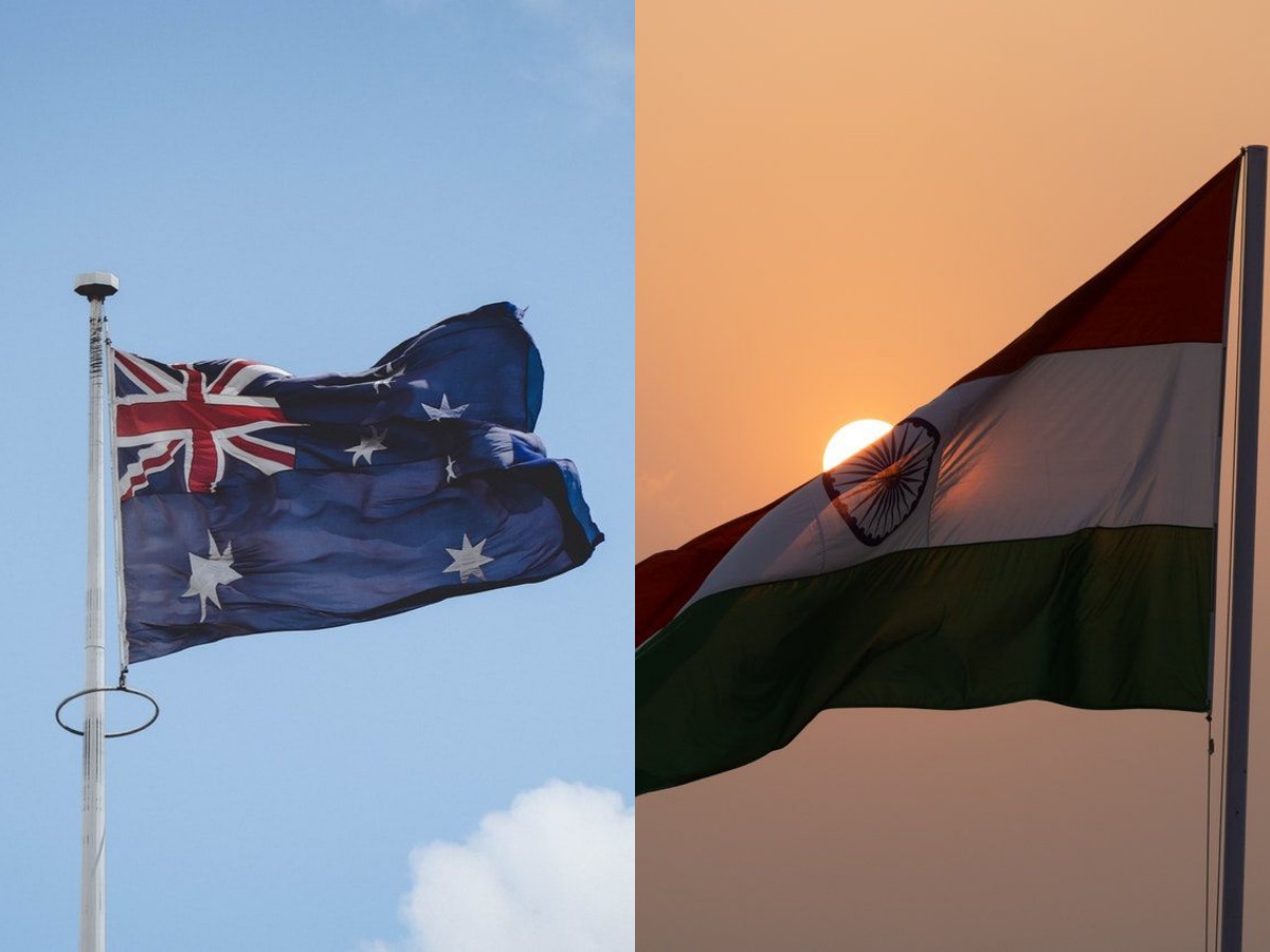 australia and India flag