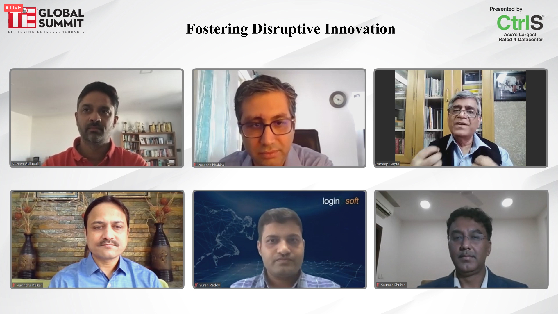 Naveen Gullapalli, Puneet Chhahira, Pradeep Gupta, Ravindra Kelkar, Suren Reddy and Saumer Phukan conversation on Fostering Disruptive Innovation