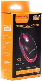 wired 3D optical USB mouse