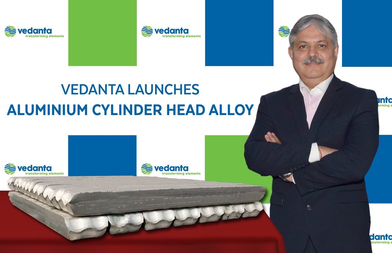 Ajay Kapur, CEO- Aluminium & Power Business & Managing Director - Commercial at Vedanta Ltd. launches Cylinder Head Alloy