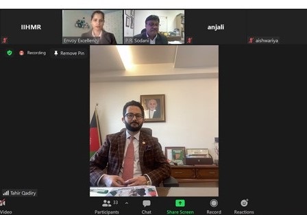 Indo-Afghanistan Relations Strengthen as IIHMR University participates in the webinar of Embassy of the Islamic Republic of Afghanistan