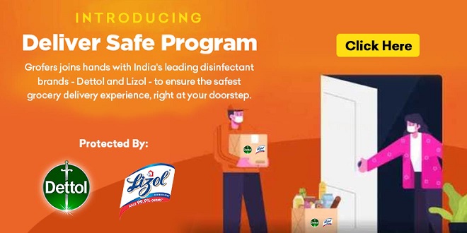 Grofers collaborates with Reckitt Benckiser to launch ‘Deliver safe programme’