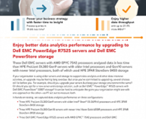 Newer Dell EMC PowerEdge R7525 Servers and PowerStore 5000T Storage Achieved Faster Data Analysis Than Two Solutions from HPE, Principled Technologies Study Says