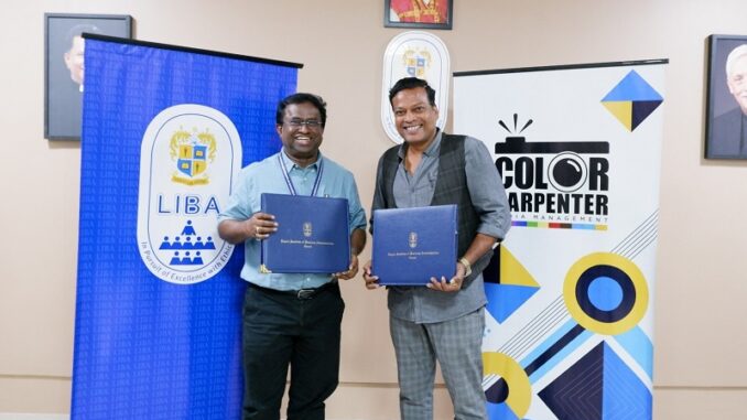 LIBA Signs MoU with M/s Color Carpenter for Programmes on Media Management