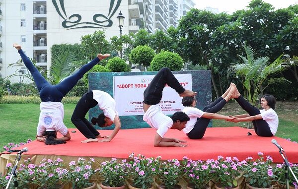 Central Park organizes Yoga session; residents adopt it as integral part of their life