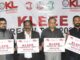 Dr. J Srinivasa Rao, Dr. N. Venkatram, Dr. K Ramakrishna, and Dr. M Kishore Babu addressing a Press Conference in KL University Vijayawada Campus