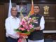 Sh. N L Sharma, CMD, SJVN felicitated Sh. R K Singh, Hon’ble Union Minister of Power & NRE