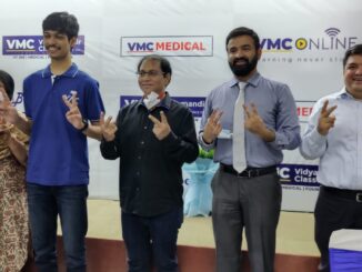 VMC bursts into celebrations after JEE Mains results