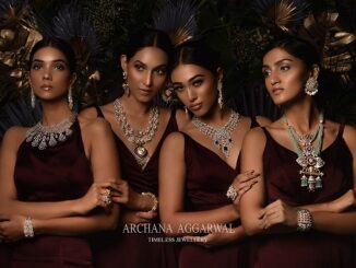 Models wearing jewellery collection by Archana Aggarwal Timeless Jewellery