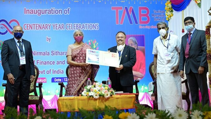 Honourable Union Finance Minister Nirmala Sitharaman Inaugurates Tamilnad Mercantile Bank (TMB)’s Centenary Celebrations in Thootukudi