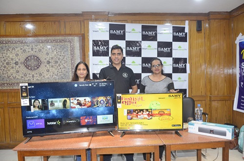 Avinash Mehta, Director, SAMY Informatics Launches 43 Inch 4K smart TV