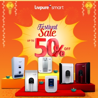 Livpure to offer huge discounts upto 50% along with vouchers and free gifts as part of its festive season sale!