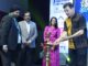 Chief Guest Shri Jayesh Ranjan, lighting the lamp at the 3rd edition of the 'Pride of Telangana' Awards ceremony, hosted by Round Table India, today at Novotel HICC, HITEC City; as (L-R) Tabler Chaitanya Dev Singh, Area 9 Chairman, Round Table India; Dr G.V. Rao, Director, AIG Hospitals & Mrs Kamini Saraf, Entrepreneur and Past Chairperson FICCI FLO; look on.