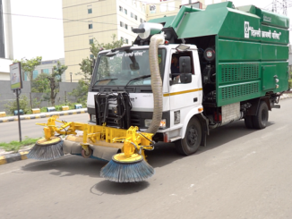 CNG Road Sweeper With Cooper Gas Engine