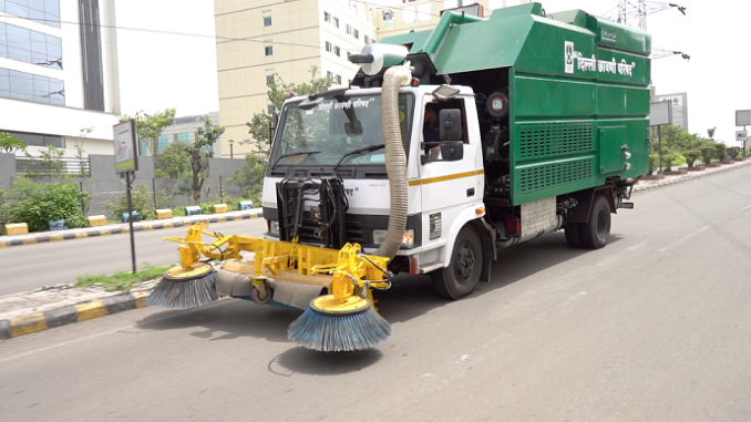 CNG Road Sweeper With Cooper Gas Engine