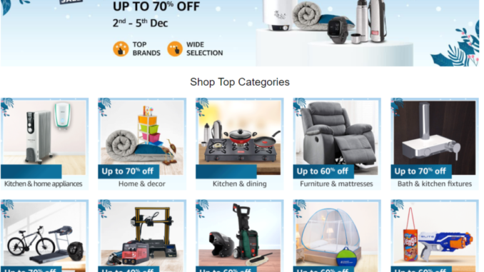 Amazon.in announces ‘Home Shopping Spree’ from 2nd to 5th December