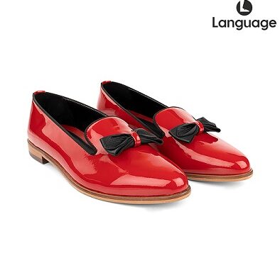 Language_Urania Red Loafer_Rs.4990